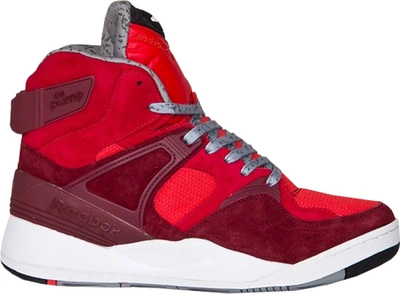 Pre-owned Reebok  The Pump Hanon 25th Anniversary In Burgundy/scarlet-red-white