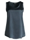 Lafayette 148 Women's Reversible Perla Tank In Blue Storm