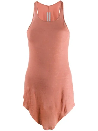 Rick Owens Larry Tank Top In Pink