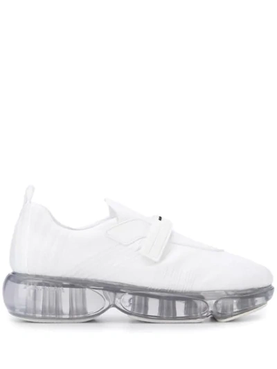 Prada Chunky Sole Sneakers In White