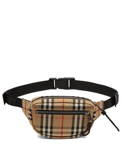 Burberry Small Vintage Check Bum Bag In Beige