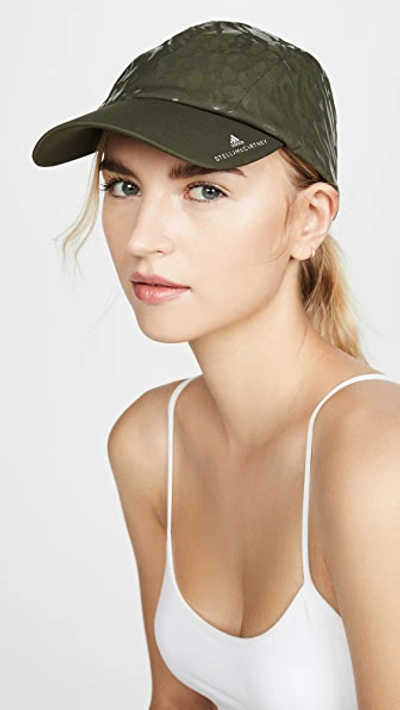 Adidas By Stella Mccartney Run Cap In Dark Oak