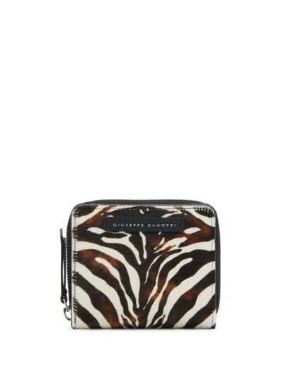 Giuseppe Zanotti Paula Zebra Purse In Brown