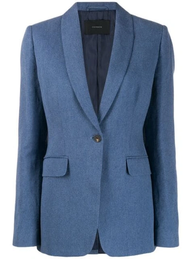 Frenken Fitted Suit Jacket In Blue