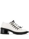 Simone Rocha Lace-up Leather Brogues In White