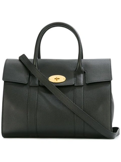 Mulberry Bayswater Small Zipped Bag In Black