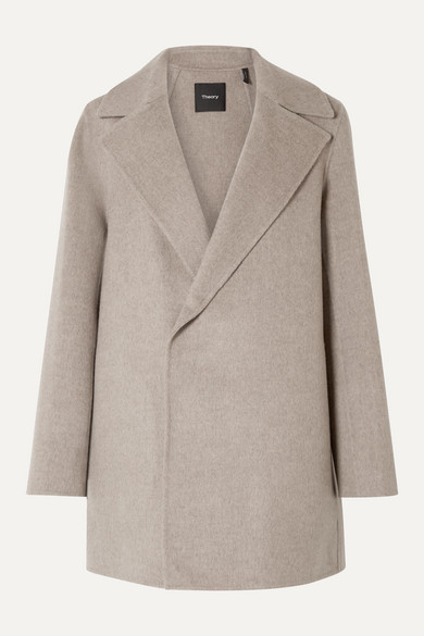 theory double faced cashmere coat