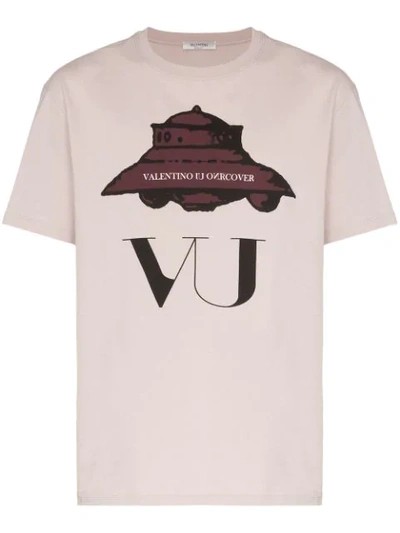 Valentino X Undercover Ufo-print Cotton T-shirt In Pink