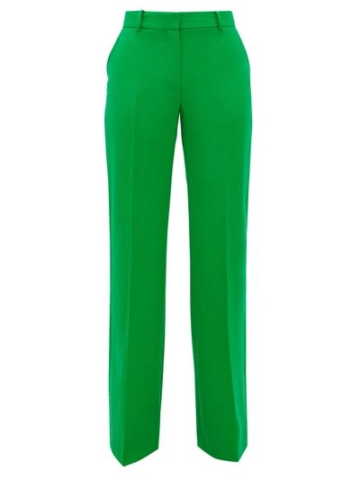 Bella Freud David Wide-leg Wool-twill Trousers In Green