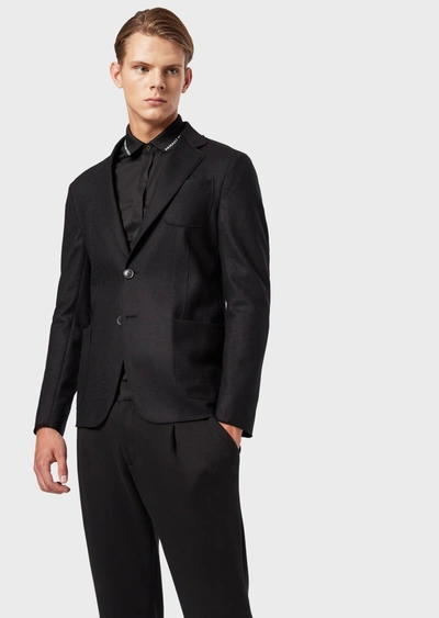 Emporio Armani Casual Jackets - Item 41915591 In Black