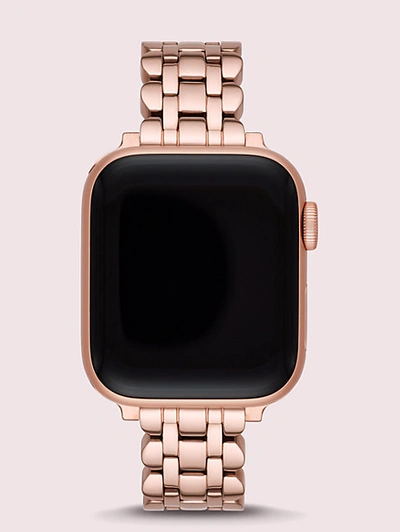 Kate Spade Rose Gold-tone Stainless Steel Apple Watch® Scallop Bracelet In Natural Gold