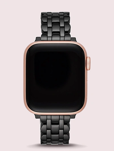 Kate Spade Black Stainless Steel Scallop Bracelet Band For Apple Watch®