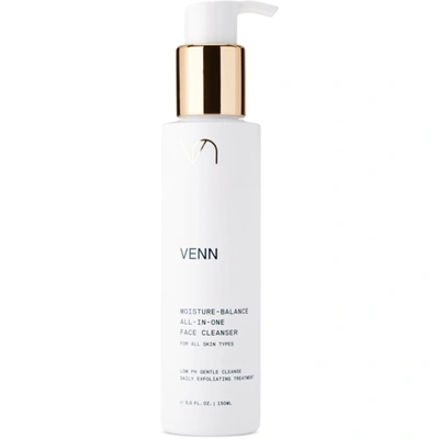 Venn Moisture Balance All-in-one Face Cleanser, 150 ml In White