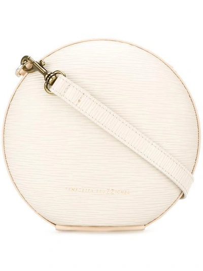 Benedetta Bruzziches Shell Saffiano Leather Bag In Light Pink