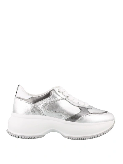 Hogan Maxi I Active Oversized Sneakers In Silver