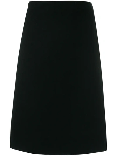 Pre-owned Valentino 1990's A-line Skirt In Black