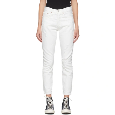 Levi's White 501 Skinny Jeans