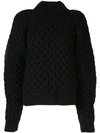 Partow Chunky Knit Jumper In Black