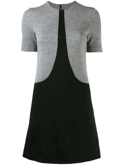 Givenchy Two-tone T-shirt Dress In Black