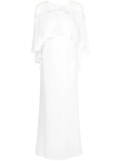 Tadashi Shoji Lace Peplum Dress In Ivory