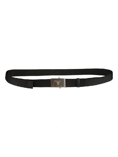 Prada Logo Belt In Black