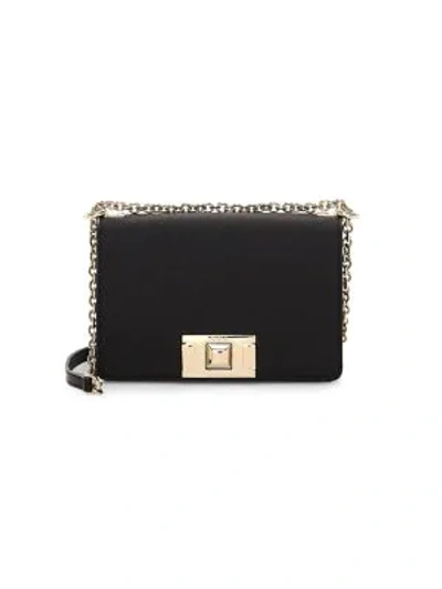 Furla Mini Mimi Leather Crossbody Bag In Black