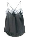 Iro Lace-trimmed Camisole In Grey