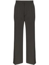 Prada Tailored Wool Trousers In Grey