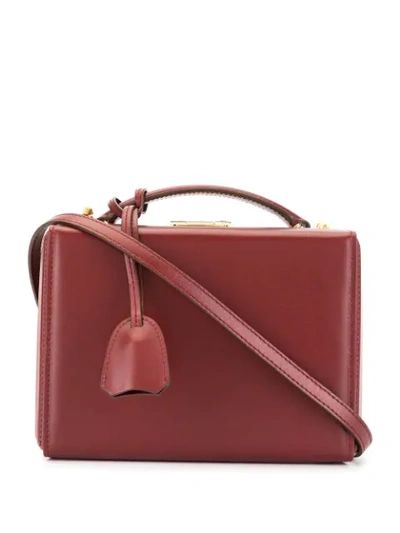 Mark Cross Small Grace Box Bag In Red