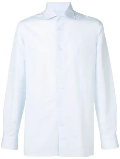 Ermenegildo Zegna Classic Button Shirt In Blue