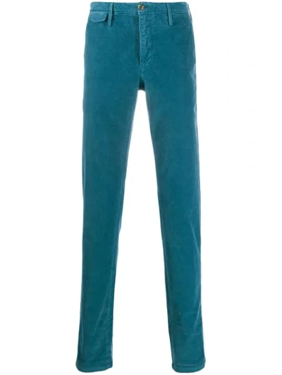 Pt01 Classic Straight-leg Chinos In Blue