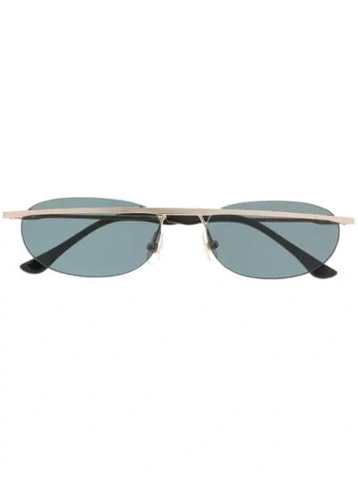 Kyme Morgan Oval Frame Sunglasses In Silber