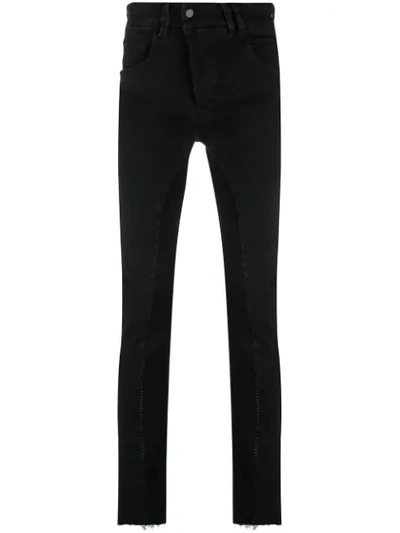 Thom Krom Off-centre Button Trousers In Black