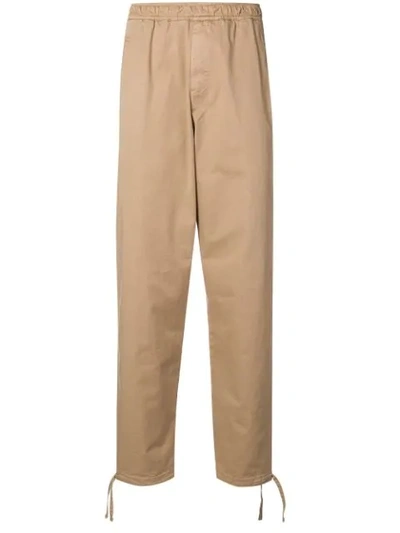 Paura Loose Fit Straight-leg Trousers In Neutrals