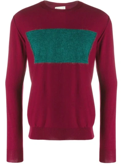 Etro Colour Blocked Jumper In 0300 Red