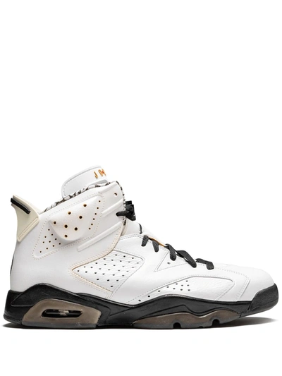 Jordan Air  Retro 6 Premium Sneakers In White