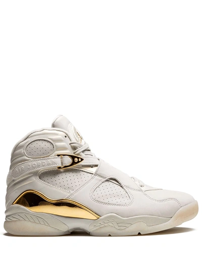 Jordan Air  8 Retro C&c "trophy" Sneakers In Neutrals