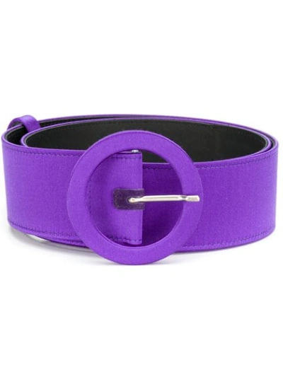Attico Rounded Buckle Belt In 012 Violet