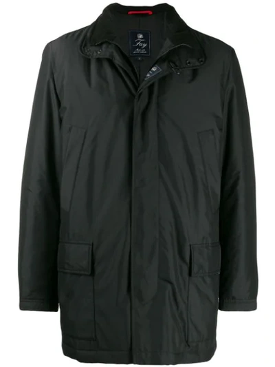 Fay Padded High-neck Jacket In Black