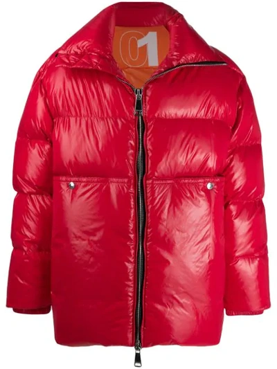 Khrisjoy Khrismen Puffer Jacket In Red