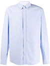 Hackett Button Down Collar Shirt In Blue