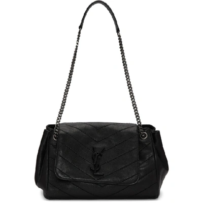 Saint Laurent Black Small Quilted Nolita Bag In 1000 Black