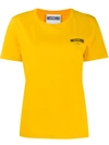 Moschino Logo Print T In Yellow