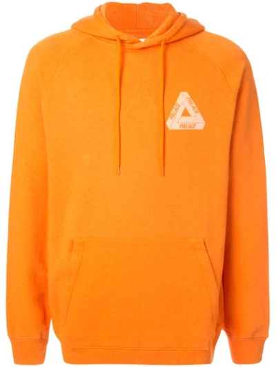 Palace Slub Hoodie In Orange