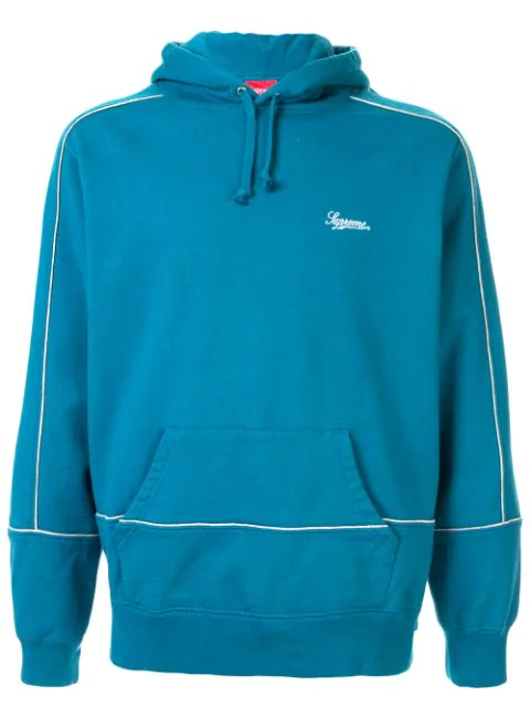 supreme piping hoodie