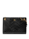 Gucci Gg Marmont Matelassé Medium Shoulder Bag In Black