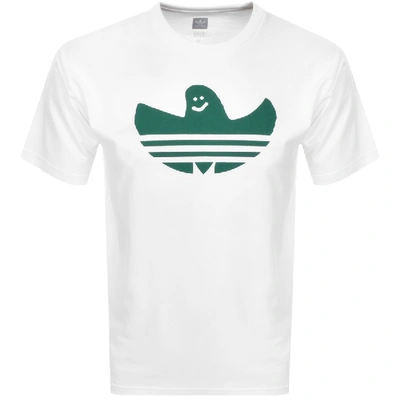 Adidas Originals Shmoo Logo T Shirt White In White
