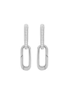 Monica Vinader Alta Capture Huggie Sterling Silver And Diamond Earrings