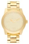 Nixon The Corporal Bracelet Watch, 48mm In Gold