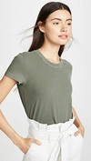James Perse Long Sleeve Vintage Boxy Tee In Artillery